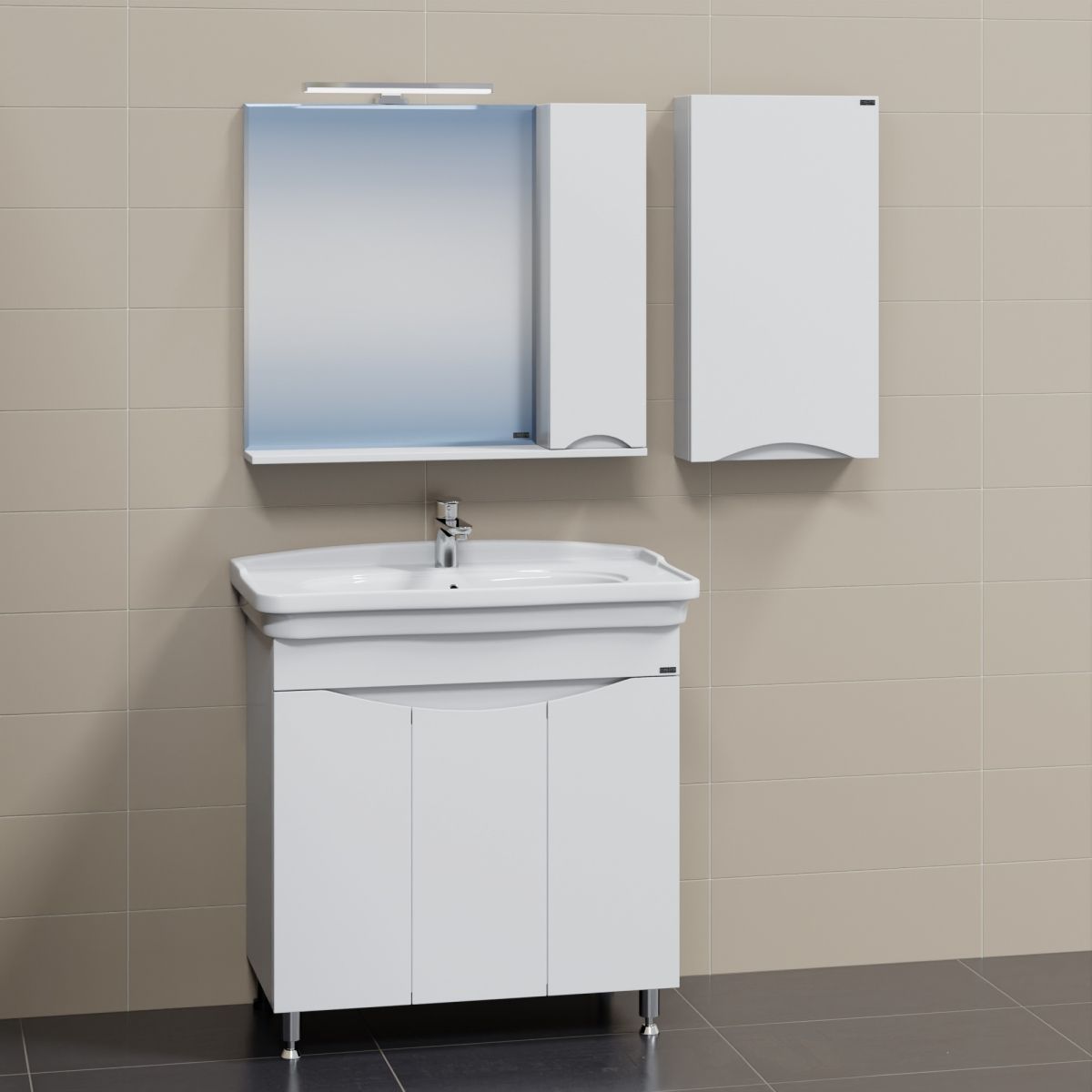 Шкаф подвесной Сатурн 40/75 над стир. машиной