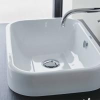 Раковина, Duravit, Happy D, ширина, мм-600, глубина, мм-400, высота, мм-165, тип установки-накладной, отверстия для смесителя-отсутствуют, перелив-есть, тип перелива-открытый, декор-без декора, материал-керамика, крепёж-есть, цвет-белый