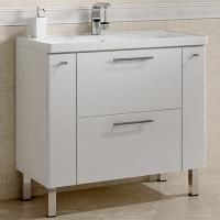 Тумба с раковиной SanVit Комфорт 90 kkomf090 в цвете Ral Белый глянец