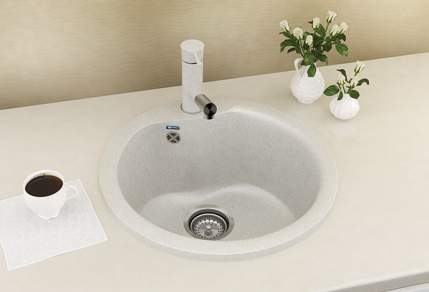 Кухонная мойка Ulgran U-102-331, белый, артикул U-102-331