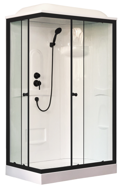 Душевая кабина Royal Bath RB 8120HP1-T-BL (прозрачное) правая