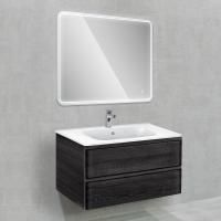 База под раковину Vico 1000 подвесная, 2 выкатных ящика soft close, Carbone