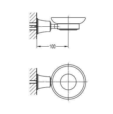 Мыльница настенная CEZARES LIBERTY CZR-F-8987