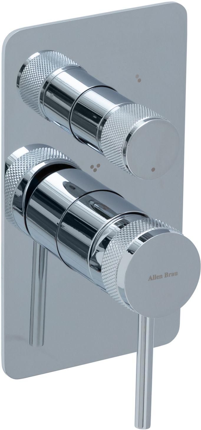 Смеситель для ванны Allen Brau Priority 5.31A11-00 (с внутренней частью, 3 выхода) хром, артикул 5.31A11-00