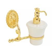 EDERA Дозатор жидкого мыла настенный, керамика/золото
