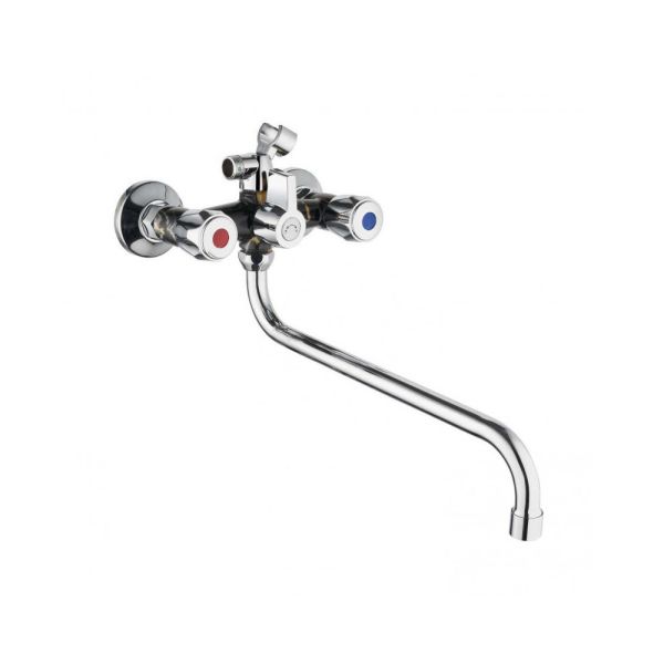 Смеситель для ванны PLstart PL2210-25, хром/мрамор