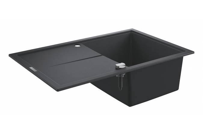 Мойка GROHE K400, 780 x 500 мм, черный гранит (31639AP0) Мойка GROHE K400, 780 x 500 мм, черный гранит (31639AP0)