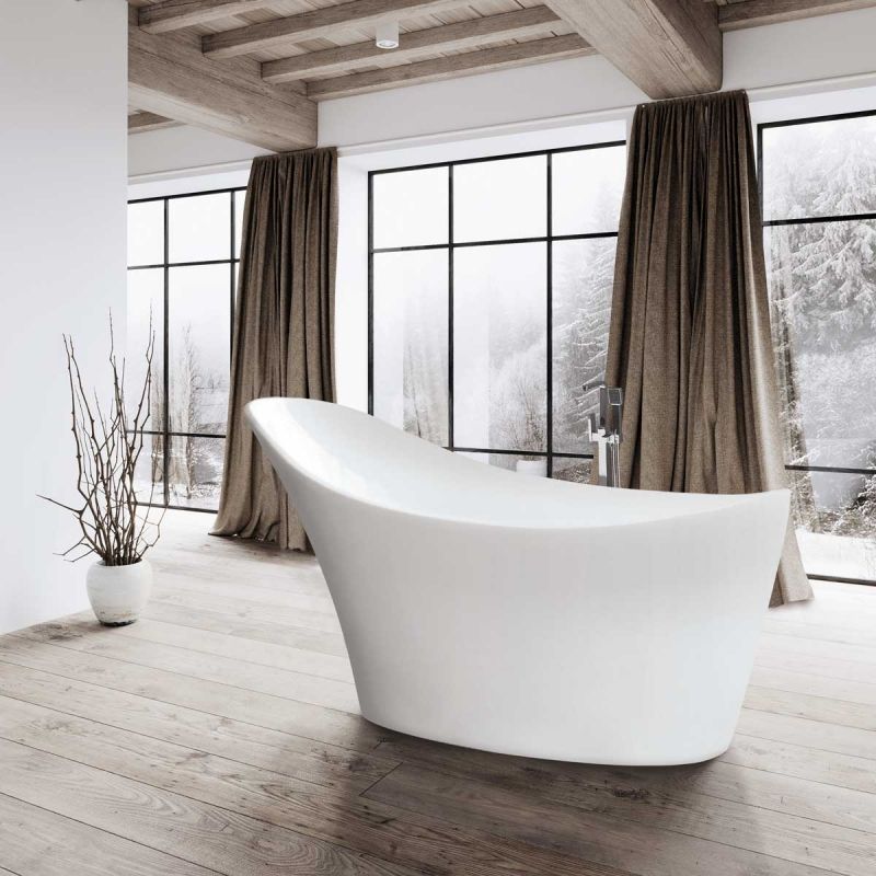 Ванна из искусственного камня Vincea VBT-220S 170x80 без гидромассажа