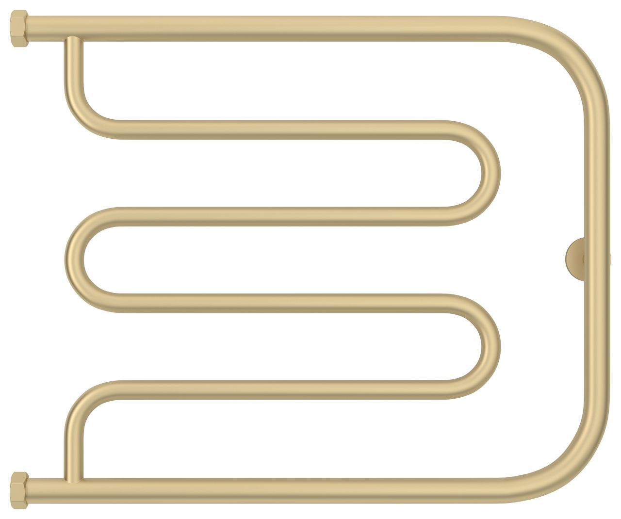 Полотенцесушитель водяной Лира 500х650 Н. Г. 1" (Матовая шампань) Полотенцесушитель водяной Лира 500х650 Н. Г. 1" (Матовая шампань)