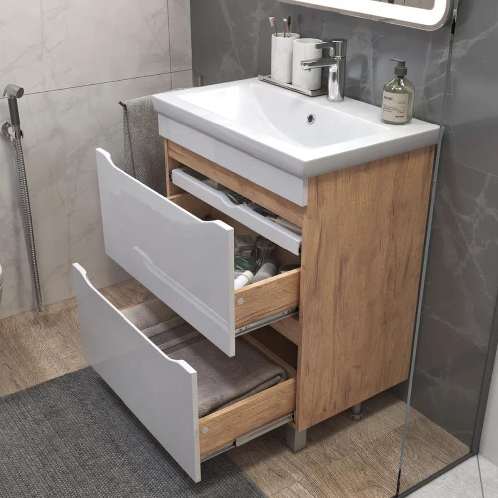 Тумба под раковину напольная VIGO Grani 202 дуб золотой, 70 см, артикул 202 дуб золотой