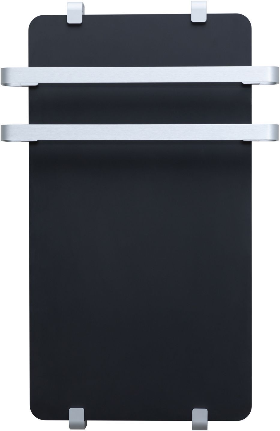 Полотенцесушитель электрический Allen Brau Infinity 80x44 с рейлингом 2.0 и креплением, серебро браш