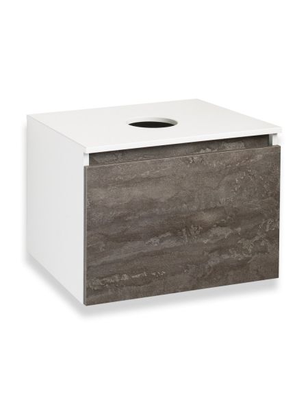 Тумба Runo Бари 60 железный камень под накладную раковину (00-00001378)