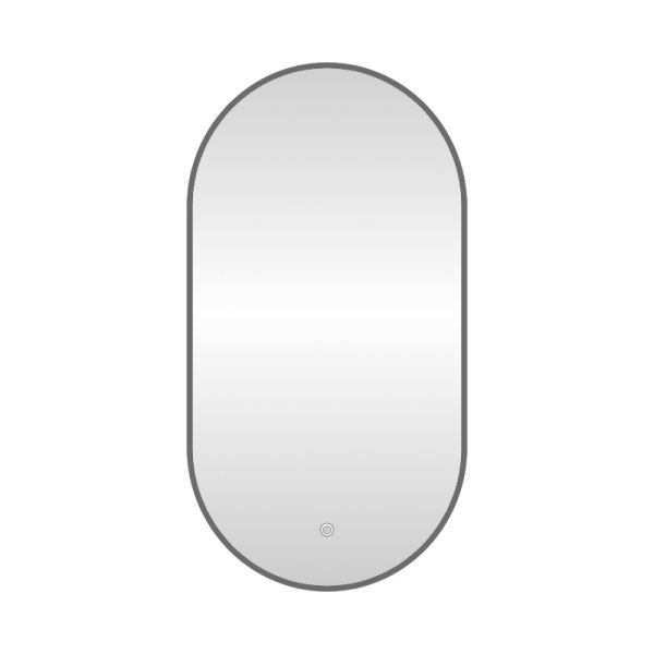 Зеркало с подсветкой LED Fixsen FX-3120F овальное 50х120 см, графит