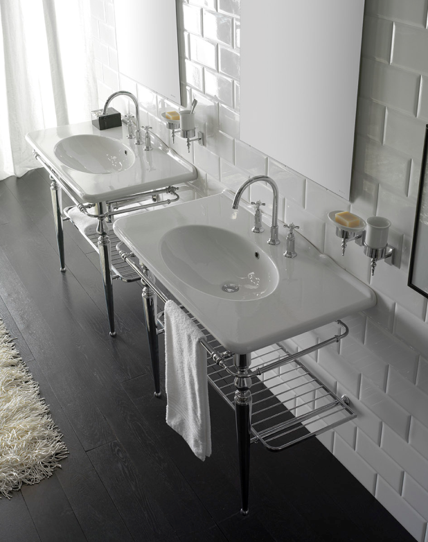 GLOBO Paestum Консоль латунь напольная 100*55*h80,5см, без раковины PA023, с комплектом креплений, цвет хром, артикул PATC23 cr