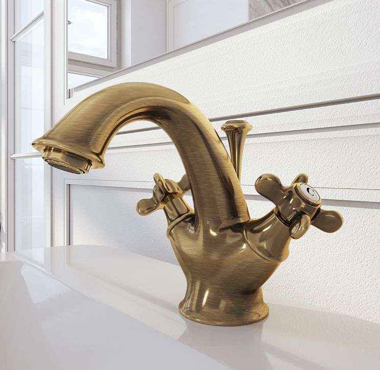 Смеситель для раковины Webert Ottocento OT700102065, бронза, артикул OT700102065