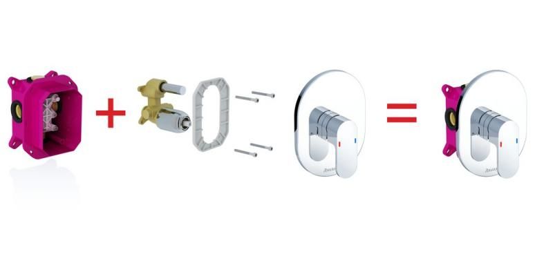 Смеситель для ванны с душем  RAVAK CHROME X070056 (хром), шт