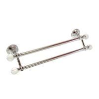 CRISTALIA Полотенцедержатель двойной L60 cm, хром/SWAROVSKI