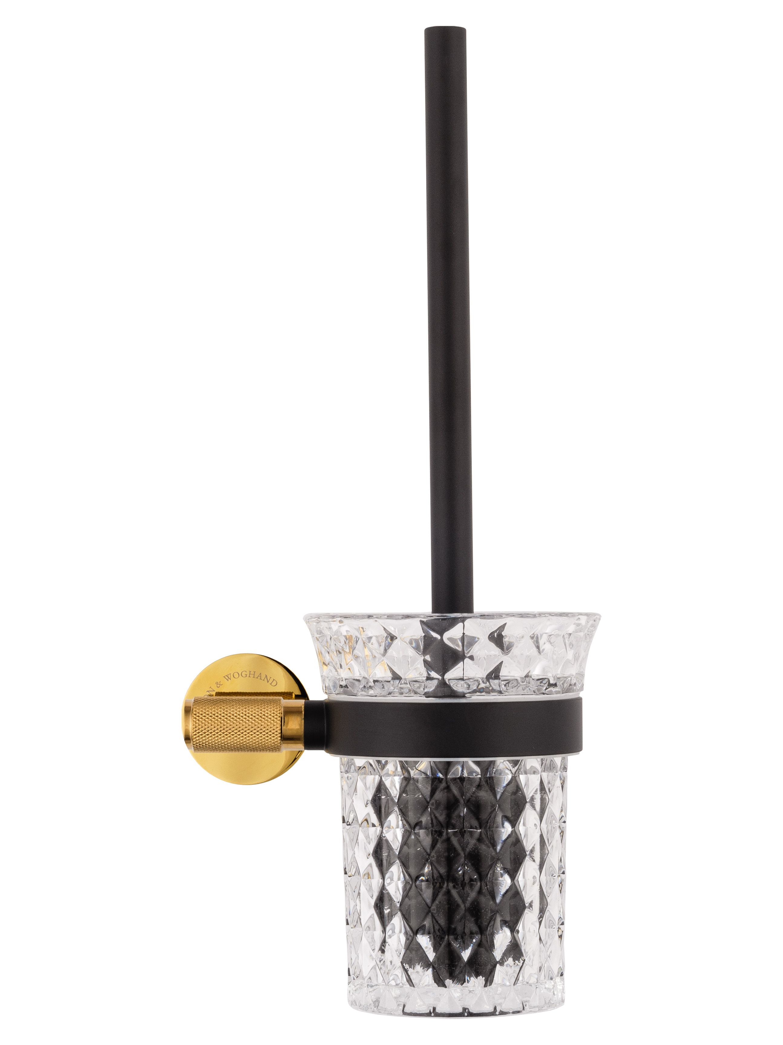 Туалетный ершик в комплекте WONZON & WOGHAND MAJESTIC, Черный/Золото (WW-9229)