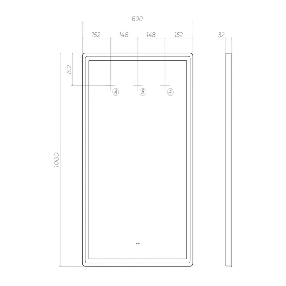 Зеркало VIGO Roberta Comfort 600, артикул 167