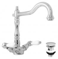 Смеситель для раковины Rav Slezak Morava retro MK521.5/8 хром