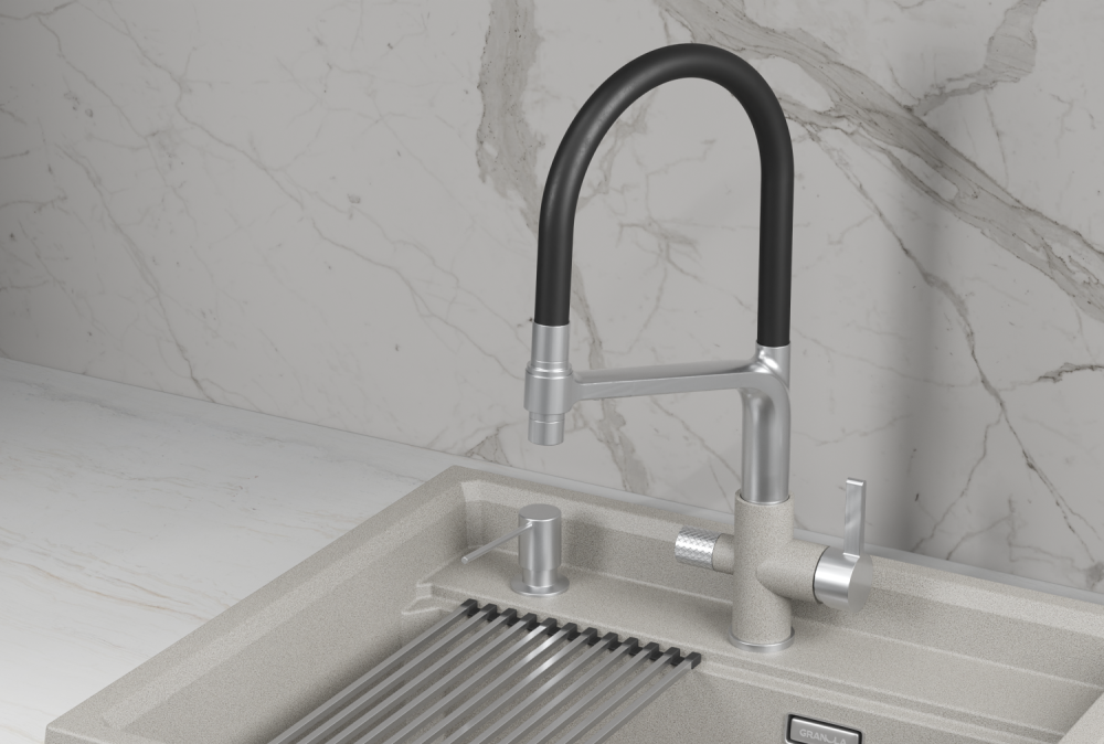 Смеситель для кухни GRANULA (5083, БАЗАЛЬТ), артикул 5083, БАЗАЛЬТ