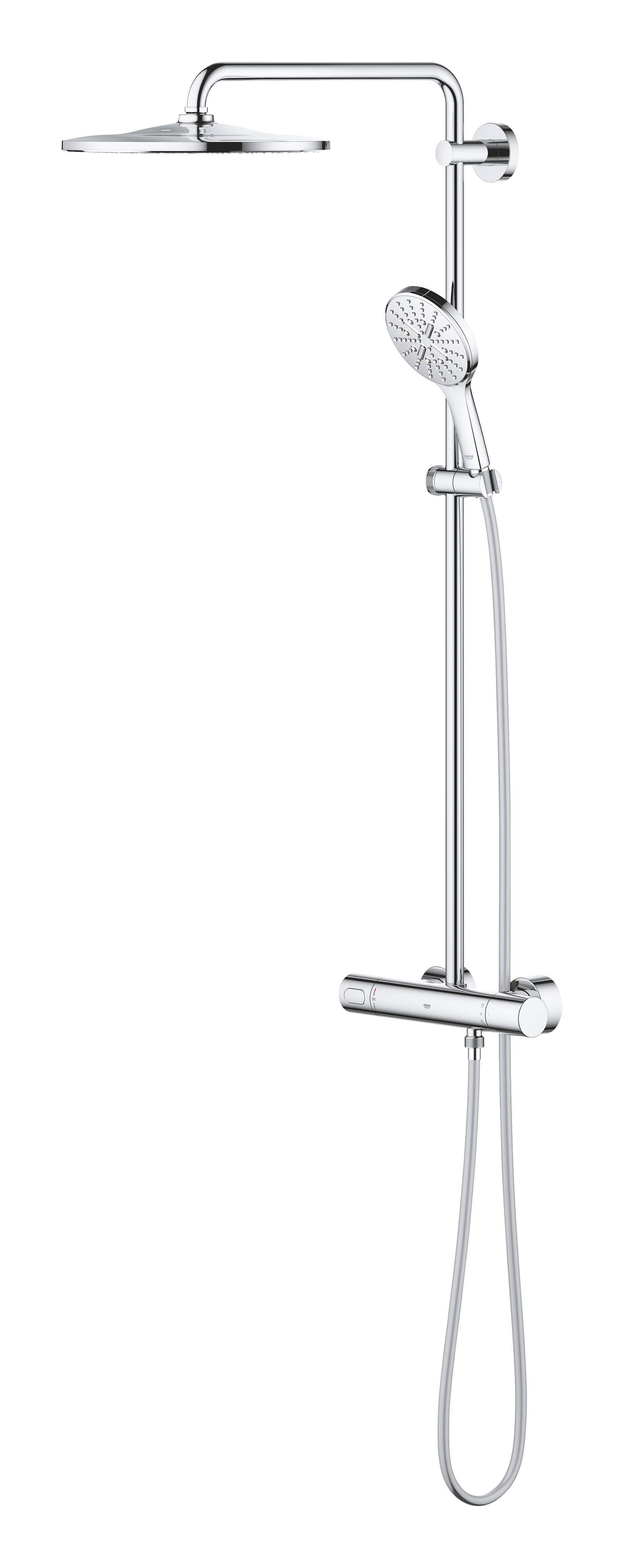 Душевая система GROHE Rainshower SmartActive 310 Mono, круглый, 1 режим струи, с термостатом, хром (26647000)