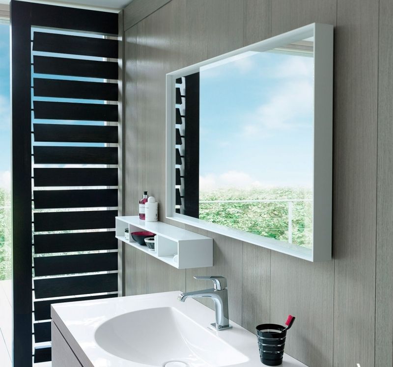 Зеркало Duravit L-Cube 100 LC738200000 с подсветкой Белое