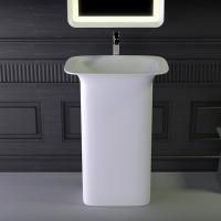 KNIEF Glam Раковина отдельностоящая 60х45х86 cm, выпуск в пол, цвет белый матовый ЦЕНА со склада)