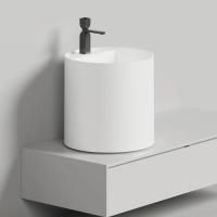 Salini ARMONIA ROUND TOP 03  Раковина напольная  450х450х450мм, с 1 отв. под смес, без донного клапана, мат-л: S-Stone, матовый, белый. Salini ARMONIA ROUND TOP 03  Раковина напольная  450х450х450мм, с 1 отв. под смес, без донного клапана, мат-л: S-Stone, матовый, белый.