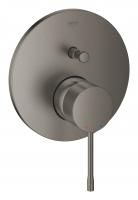 Смеситель однорычажный для ванны GROHE Essence, круглая розетка, темный графит матовый (24058AL1) Смеситель однорычажный для ванны GROHE Essence, круглая розетка, темный графит матовый (24058AL1)