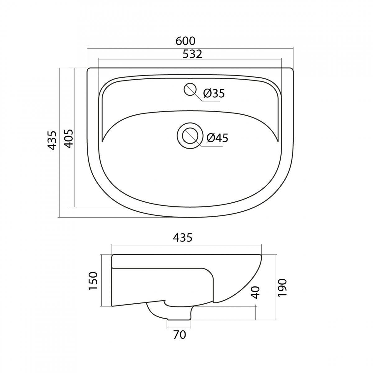 Раковина Santek Эллада 60