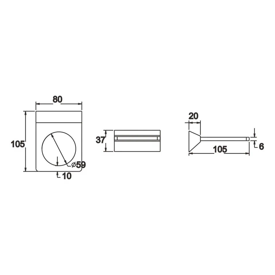 Стакан для ванной комнаты Rose RG1612H, черный