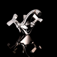 Devon Tribeca Смеситель для биде на 1 отв, с донным клапаном, цвет никель блестящий