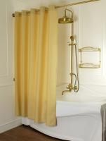 MIGLIORE Шторка L180xH200 см. для душа/ванны, текстиль, узор АР-ДЕКО, цвет бисквит