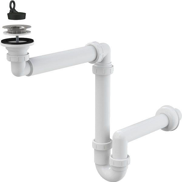 Сифон для раковины ALCAPLAST  A413 (белый), шт