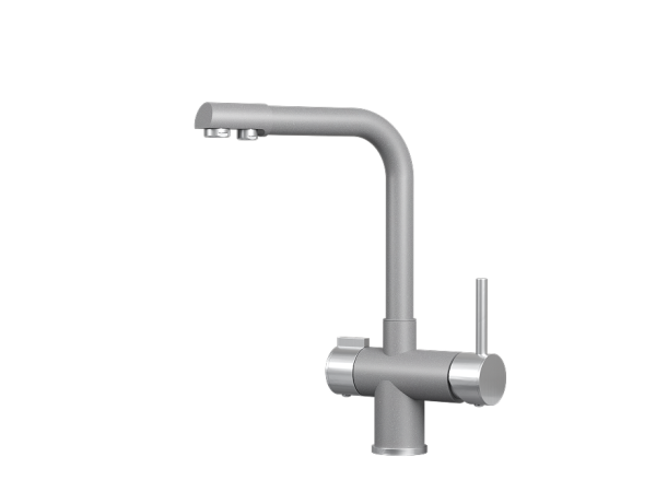 Смеситель для кухни GRANULA (5008, АЛЮМИНИУМ)
