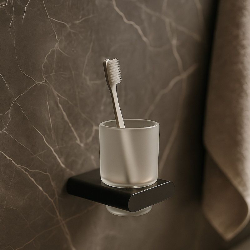 Стакан для ванной комнаты Knotlor SC101BL, черный