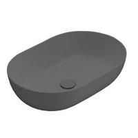 GLOBO T-Edje  Раковина-чаша на столешницу 60х41 см, без отв под смеситель, цвет Smoke