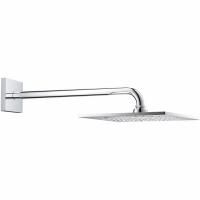 Верхний душ с душевым кронштейном GROHE Rainshower F-Series 10 дюймов, хром (26259000) Верхний душ с душевым кронштейном GROHE Rainshower F-Series 10 дюймов, хром (26259000)