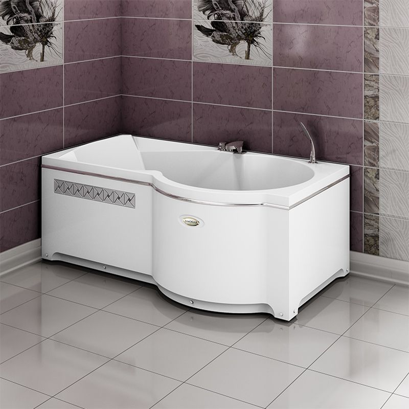 Акриловая ванна Radomir Валенсия 170x95 R 1-01-0-2-1-021 Белая без гидромассажа