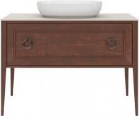 Тумба PLAZA Classic напольная с ящиками 120, орех