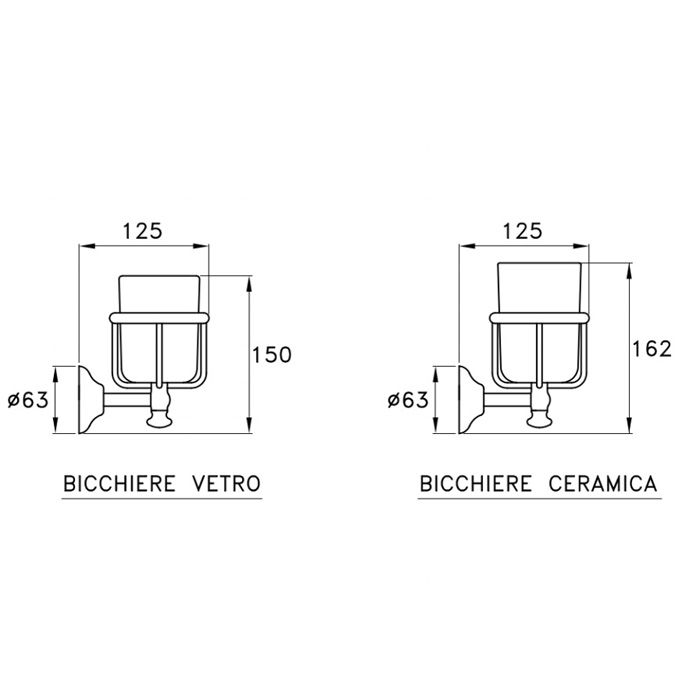 Stella Roma Подстаканник настенный (без стакана) 1012 цвет: хром