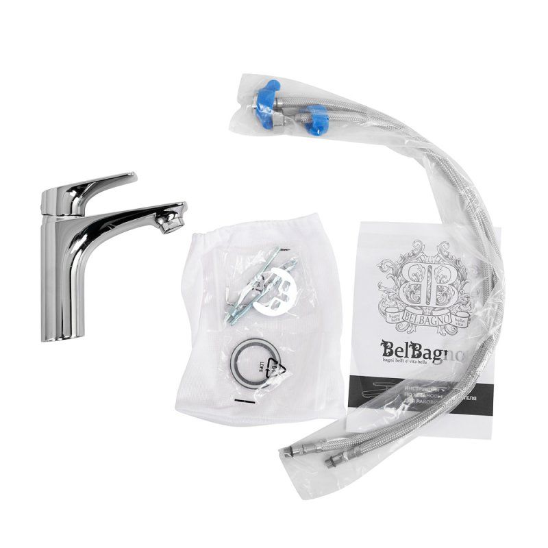 MARINO Смеситель для раковины без донного клапана, хром MARINO-LVM-CRM-W0, артикул MARINO-LVM-CRM-W0