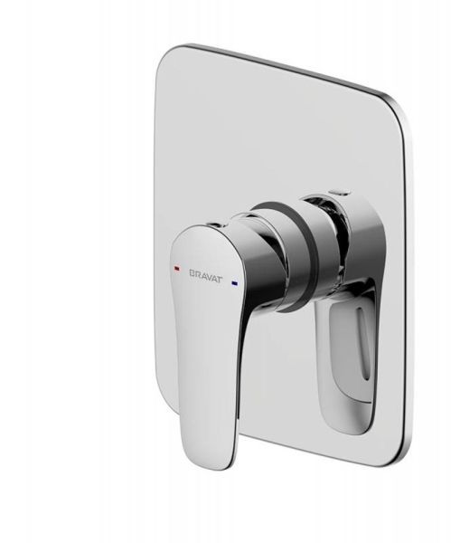 Смеситель для душа встраиваемый на 1 потока Bravat Source PB8173218CP-ENG, хром