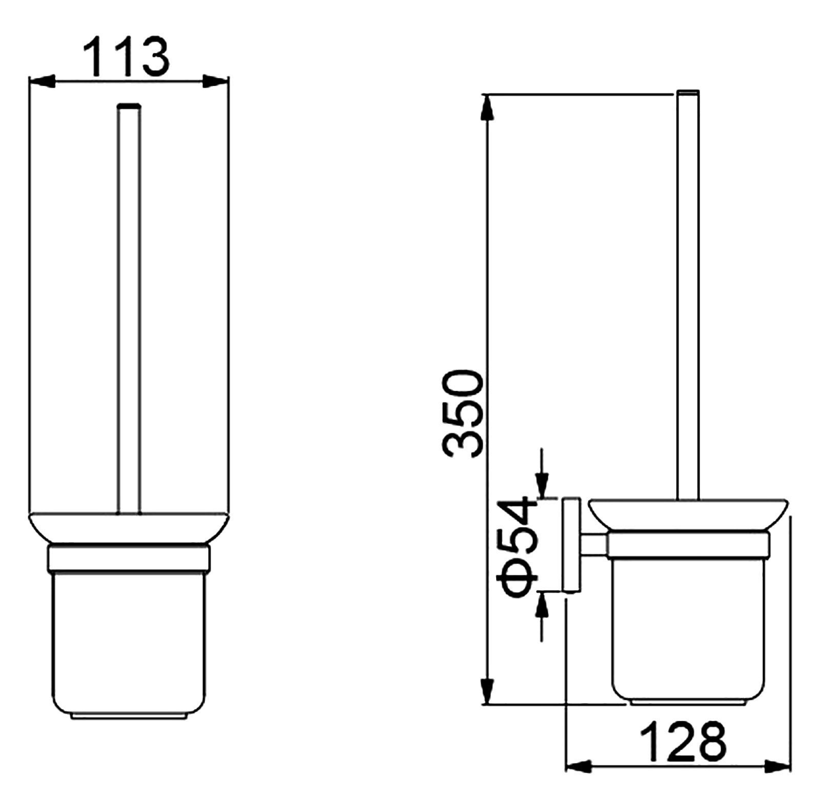 Щетка для туалета Timo Saona 13061/18 черное золото, артикул 13061/18