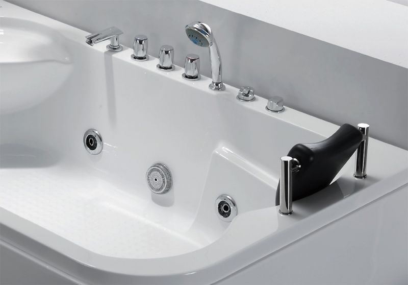 Акриловая ванна Gemy G9085BL 182х116 с гидромассажем Акриловая ванна Gemy G9085BL 182х116 с гидромассажем
