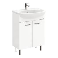 Тумба Onika Коралл 60 напольная, белая (ум. Уют 60)