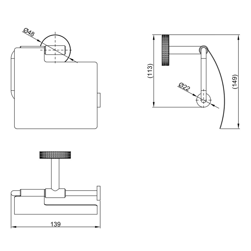 Держатель для туалетной бумаги Lemark BELUGA, сталь, хром (LMA-8023S2-C), артикул LMA-8023S2-C