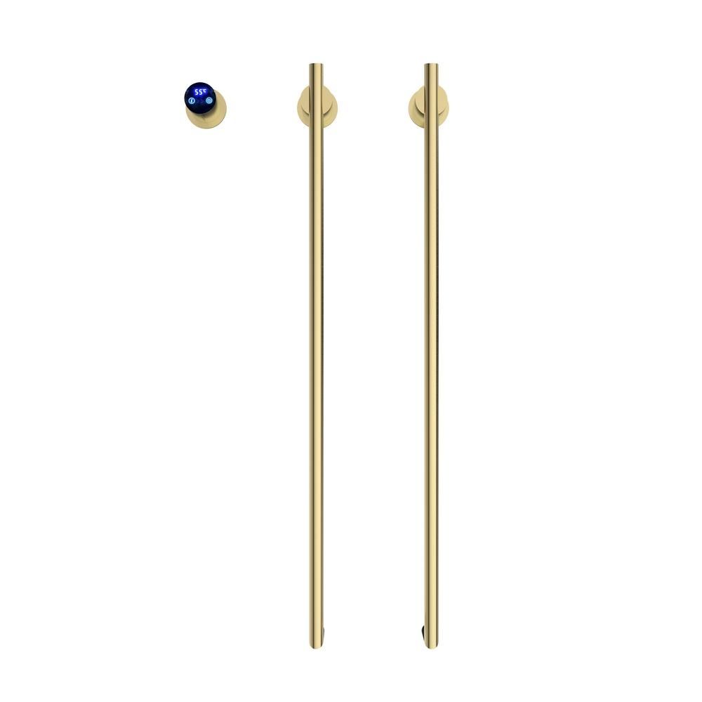 Полотенцесушитель электрический Terminus Рондо П2 35х76, брашированное золото, артикул 4670078568168