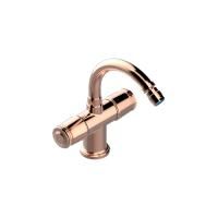 THG CORVAIR Смеситель для биде на 1 отверстие, 2-х вентильный, с донным клапаном, цвет Blush PVD